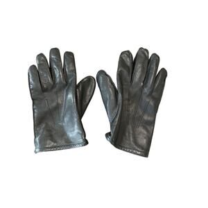 Pre-Owned Wilsons Leather Mens Insulated Leather Black Gloves Polyester Size XL